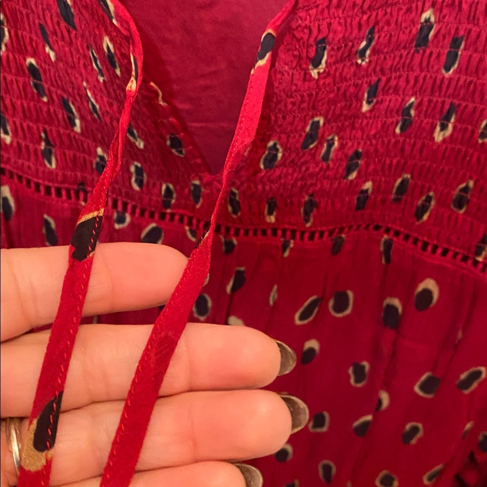 Red Patterned Dress - Picture 8 of 8